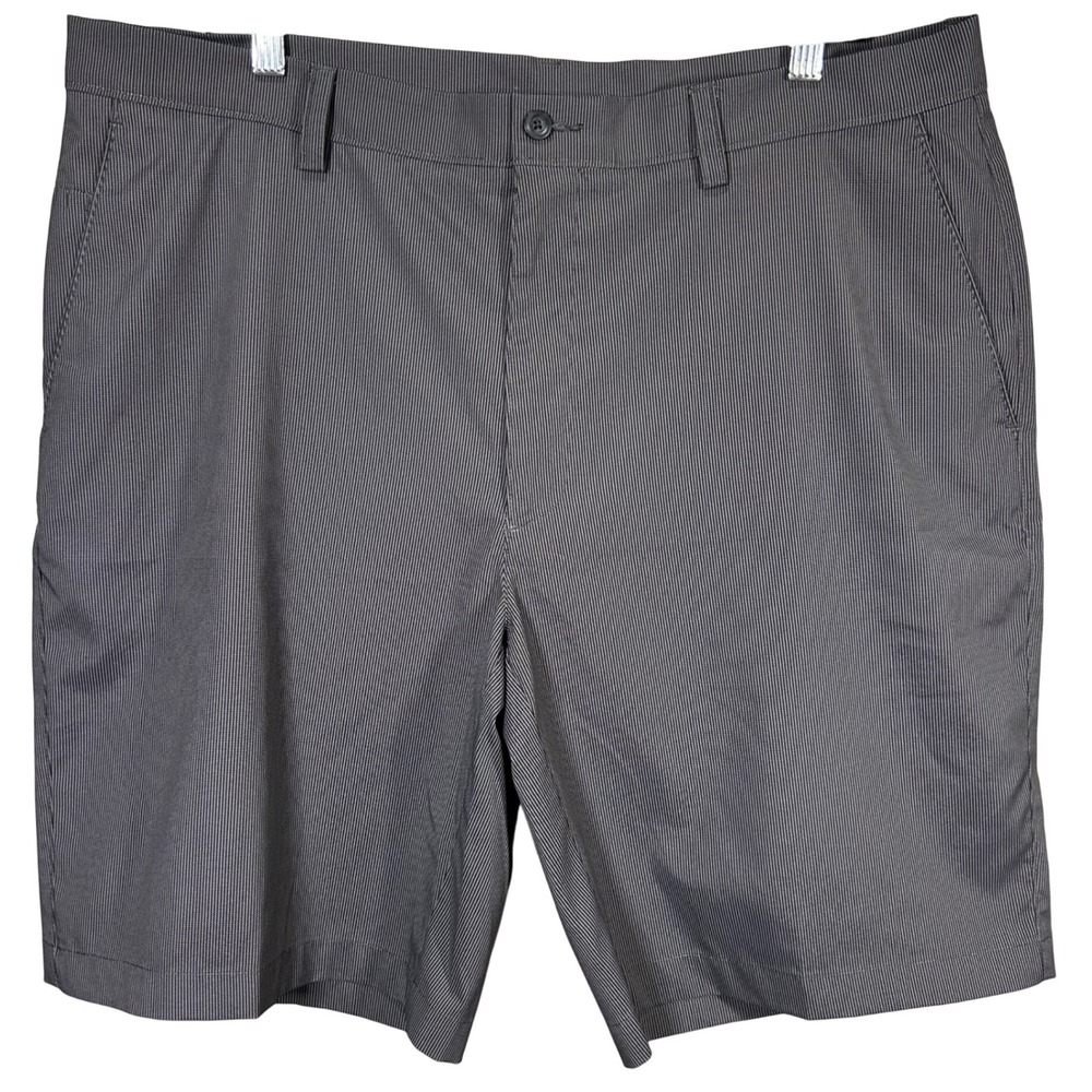 PGA Tour Pro Series Mens Size 38 Gray Pinstripe Golf Shorts‎ Comfort Lightweight